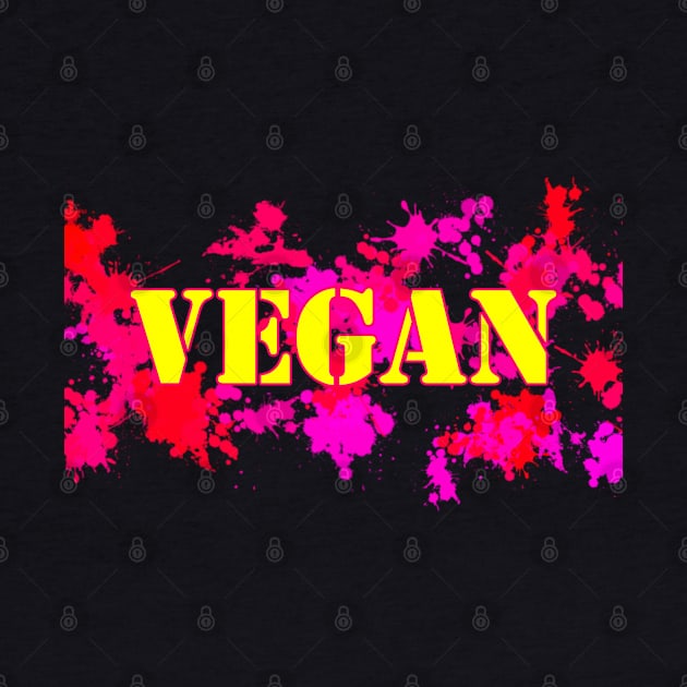 VEGAN - Paint Ball and Stencil in Yellow, Blue, Pink, and Red by VegShop
